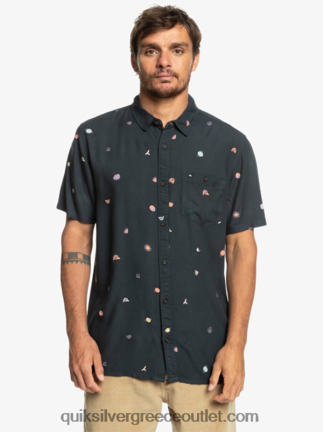κοντομάνικο πουκάμισο minimark Quiksilver άνδρες 66LP841227 minimark άσφαλτος