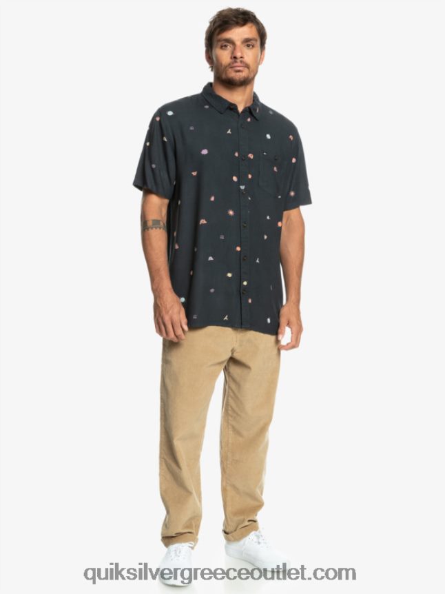 κοντομάνικο πουκάμισο minimark Quiksilver άνδρες 66LP841227 minimark άσφαλτος