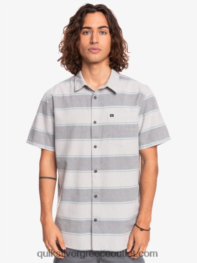κοντομάνικο πουκάμισο prime time Quiksilver άνδρες 66LP841620 γκρι βιολετί prime time