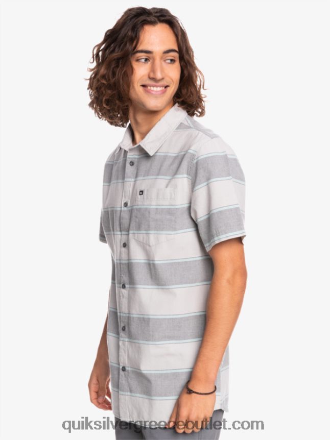 κοντομάνικο πουκάμισο prime time Quiksilver άνδρες 66LP841620 γκρι βιολετί prime time