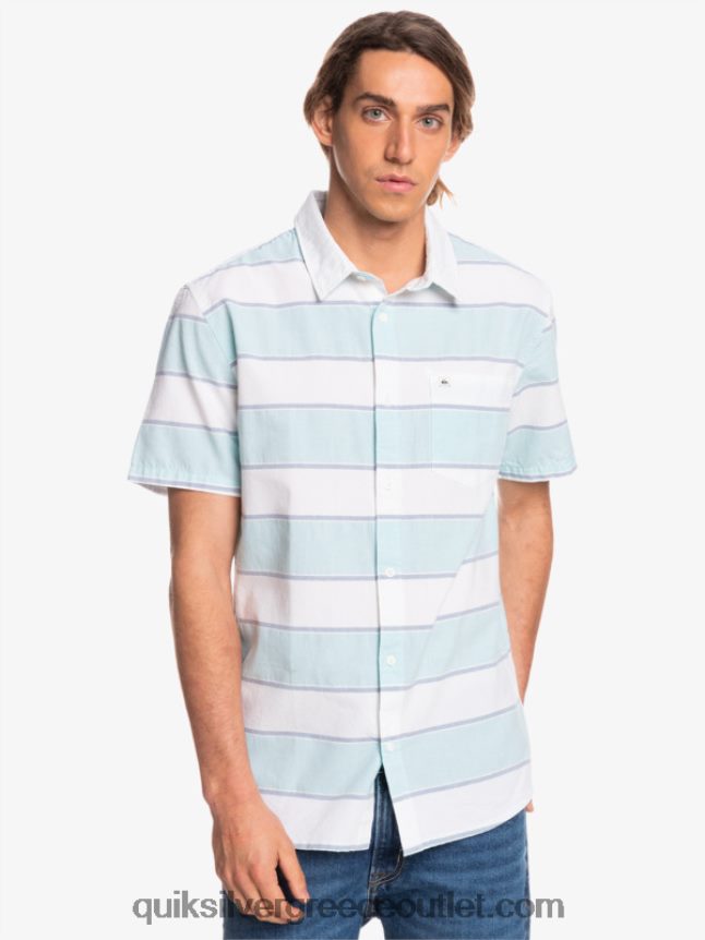 κοντομάνικο πουκάμισο prime time Quiksilver άνδρες 66LP841621 λευκή prime time