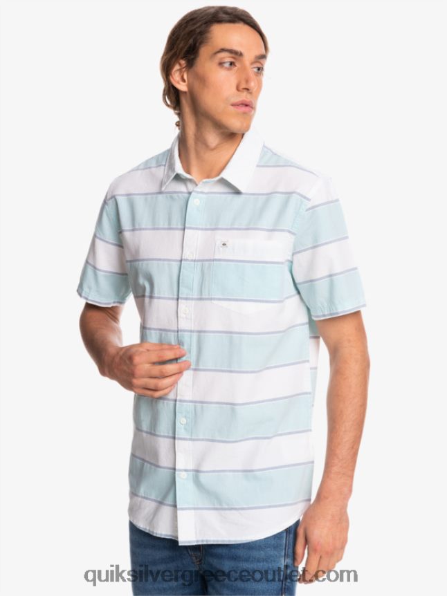 κοντομάνικο πουκάμισο prime time Quiksilver άνδρες 66LP841621 λευκή prime time