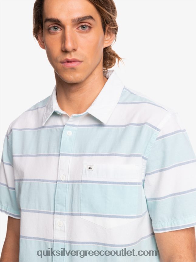 κοντομάνικο πουκάμισο prime time Quiksilver άνδρες 66LP841621 λευκή prime time
