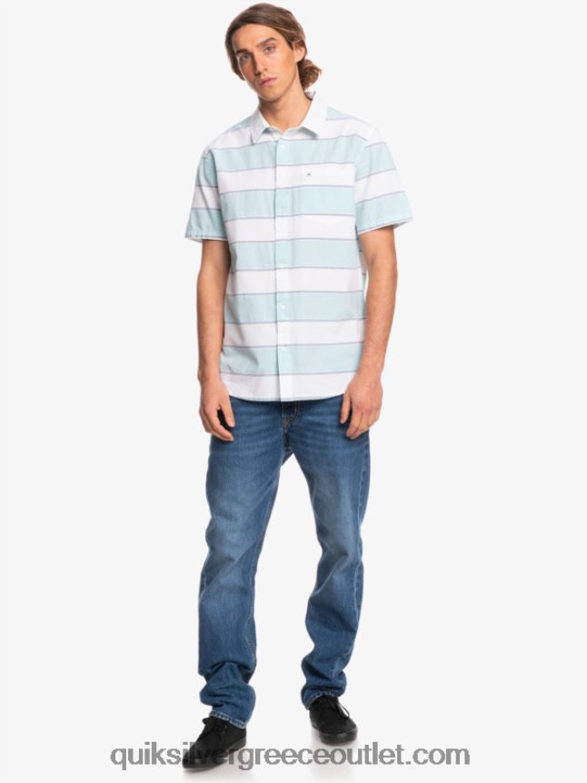 κοντομάνικο πουκάμισο prime time Quiksilver άνδρες 66LP841621 λευκή prime time