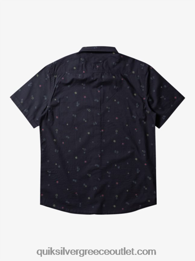 ειρηνικό rave κοντομάνικο πουκάμισο Quiksilver άνδρες 66LP84589 άσφαλτος ειρηνικός rave ss