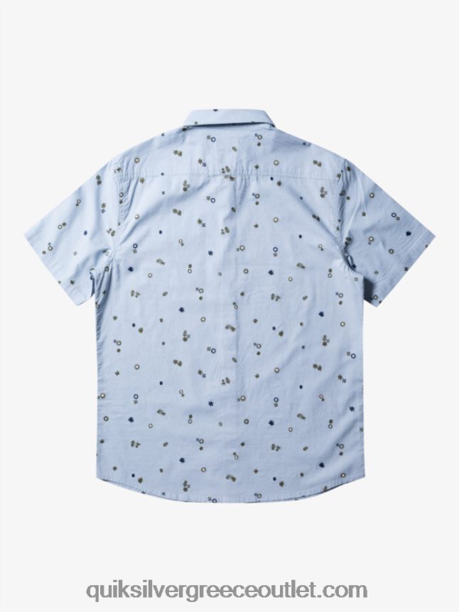 ειρηνικό rave κοντομάνικο πουκάμισο Quiksilver άνδρες 66LP84591 ουράνιο μπλε ειρηνικό rave s