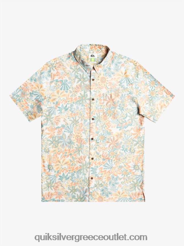 κοντομάνικο πουκάμισο surfadelica Quiksilver άνδρες 66LP84968 surfadelica σημύδας