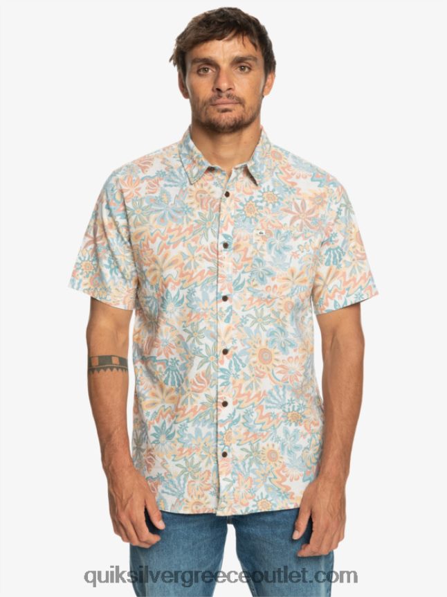 κοντομάνικο πουκάμισο surfadelica Quiksilver άνδρες 66LP84968 surfadelica σημύδας