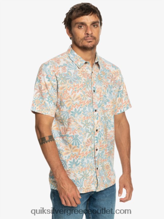 κοντομάνικο πουκάμισο surfadelica Quiksilver άνδρες 66LP84968 surfadelica σημύδας