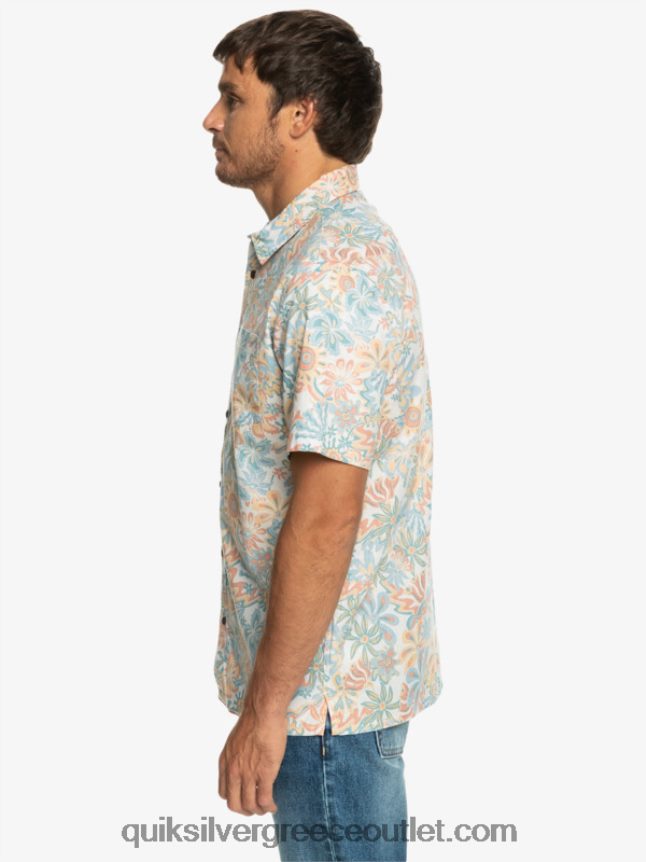 κοντομάνικο πουκάμισο surfadelica Quiksilver άνδρες 66LP84968 surfadelica σημύδας