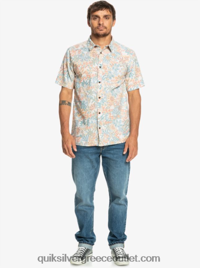 κοντομάνικο πουκάμισο surfadelica Quiksilver άνδρες 66LP84968 surfadelica σημύδας