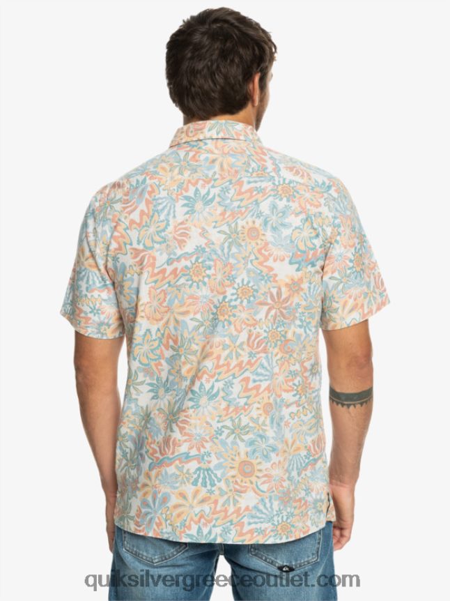 κοντομάνικο πουκάμισο surfadelica Quiksilver άνδρες 66LP84968 surfadelica σημύδας
