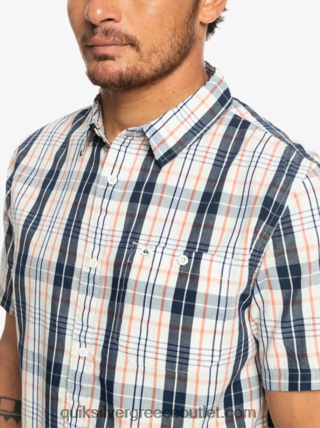 νέο κοντομάνικο πουκάμισο swinton Quiksilver άνδρες 66LP84914 σημύδα swinton