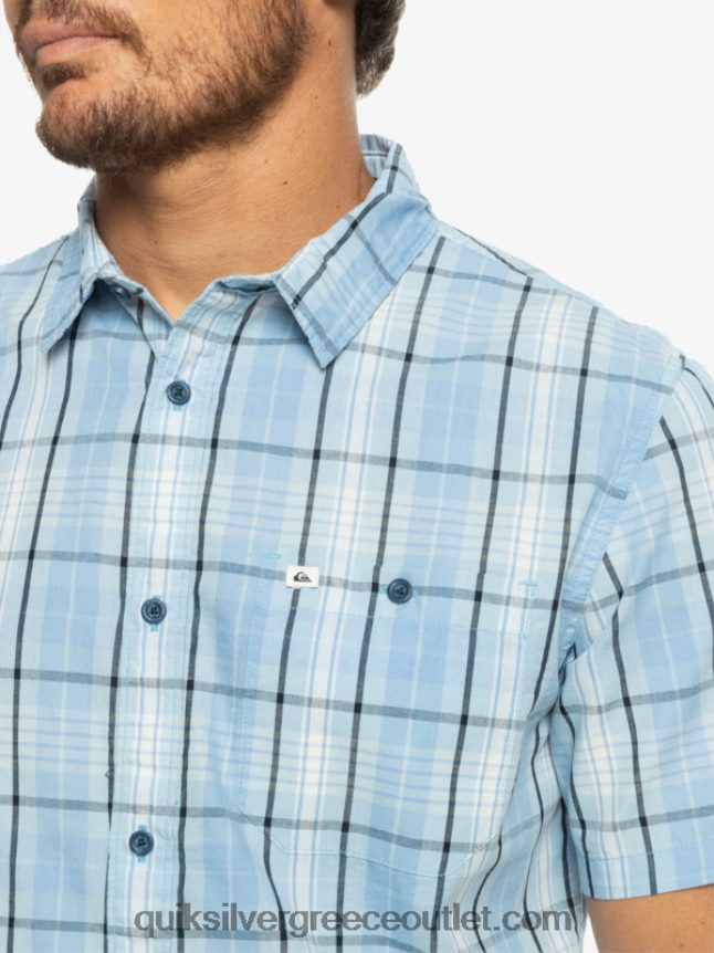 νέο κοντομάνικο πουκάμισο swinton Quiksilver άνδρες 66LP84916 μπλε του ουρανού swinton