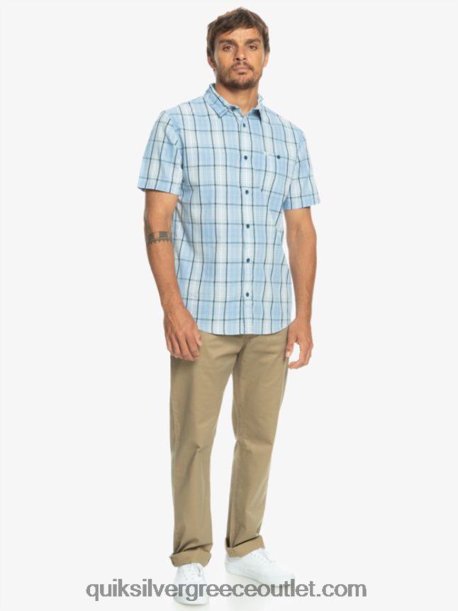 νέο κοντομάνικο πουκάμισο swinton Quiksilver άνδρες 66LP84916 μπλε του ουρανού swinton