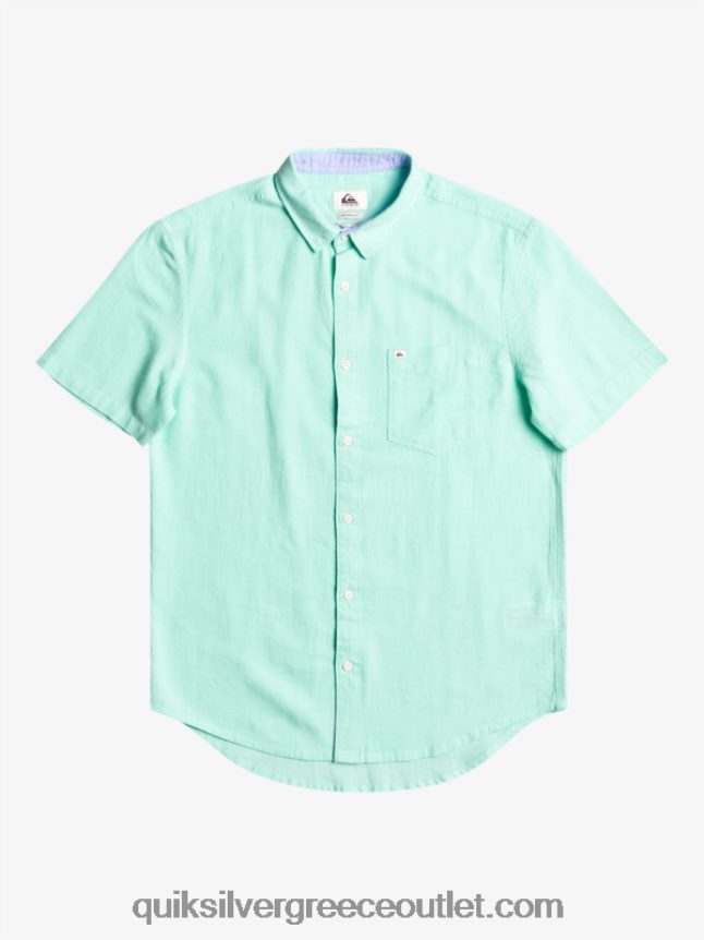 κοντομάνικο πουκάμισο time box Quiksilver άνδρες 66LP841360 γυαλί παραλίας