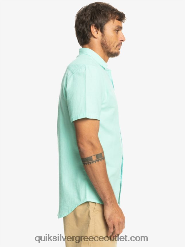 κοντομάνικο πουκάμισο time box Quiksilver άνδρες 66LP841360 γυαλί παραλίας