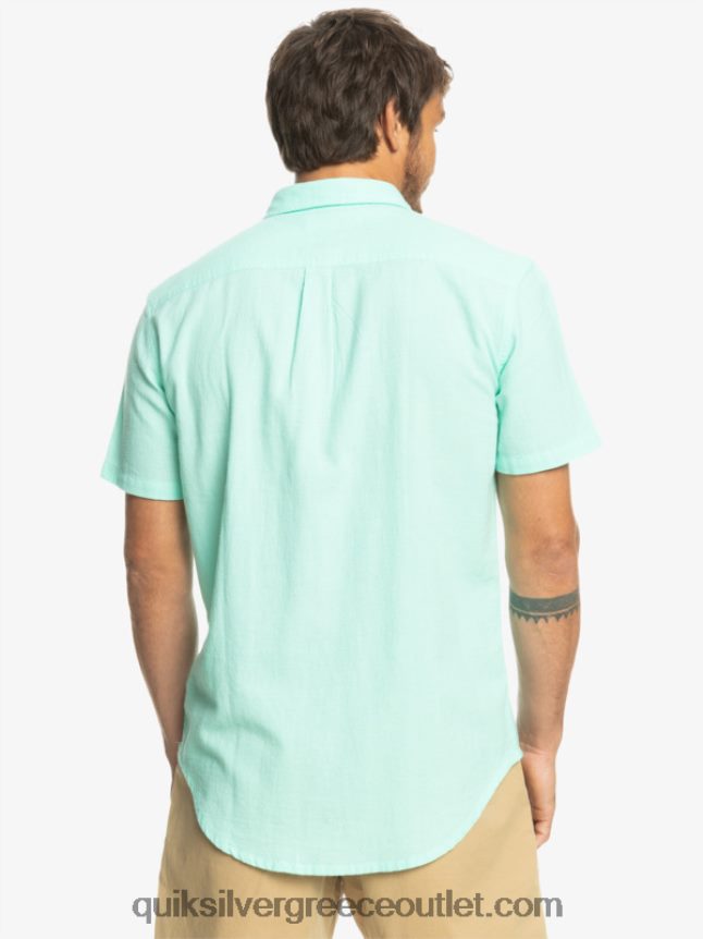 κοντομάνικο πουκάμισο time box Quiksilver άνδρες 66LP841360 γυαλί παραλίας
