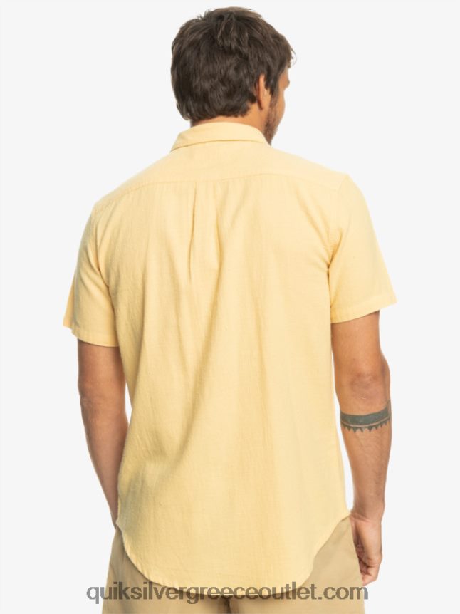 κοντομάνικο πουκάμισο time box Quiksilver άνδρες 66LP841361 σιτάρι