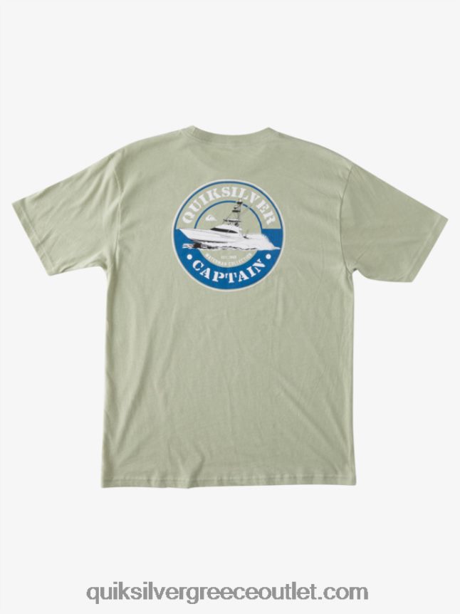 w t-shirt καπετάνιου ταξιδιού Quiksilver άνδρες 66LP841373 τσάι