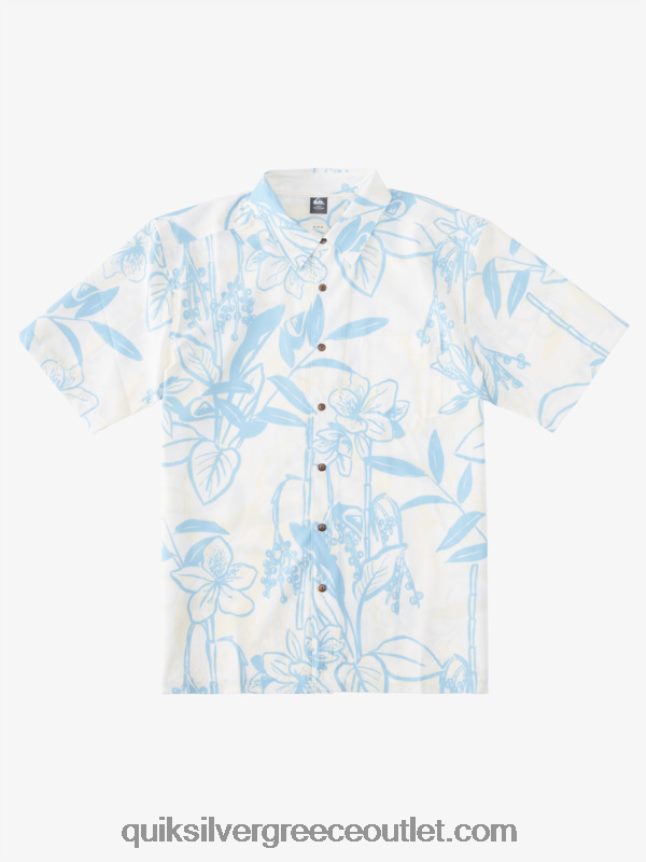 waterman χαλαρά πουκάμισο Χαβάης Quiksilver άνδρες 66LP841327 λευκοί χαλαροί τρόποι