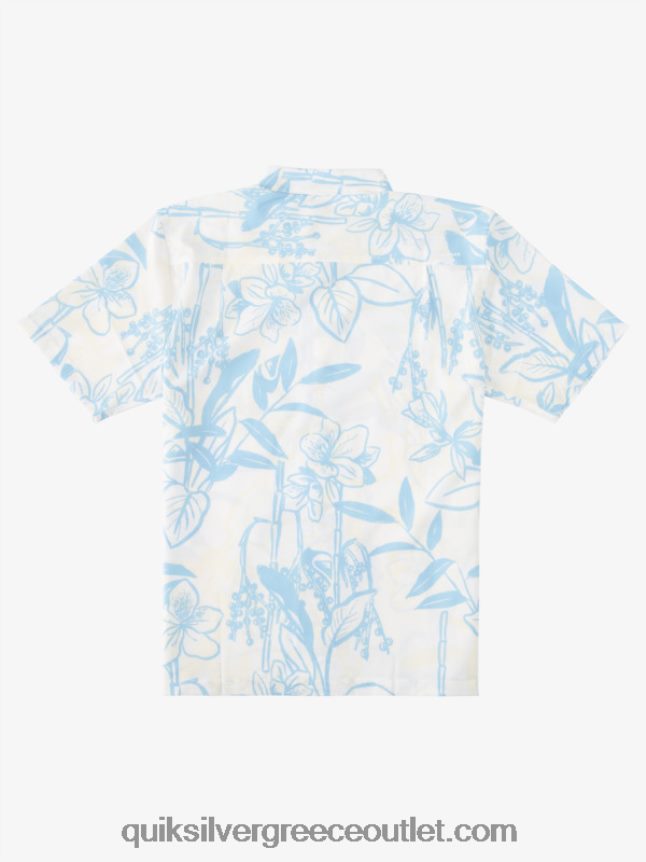 waterman χαλαρά πουκάμισο Χαβάης Quiksilver άνδρες 66LP841327 λευκοί χαλαροί τρόποι