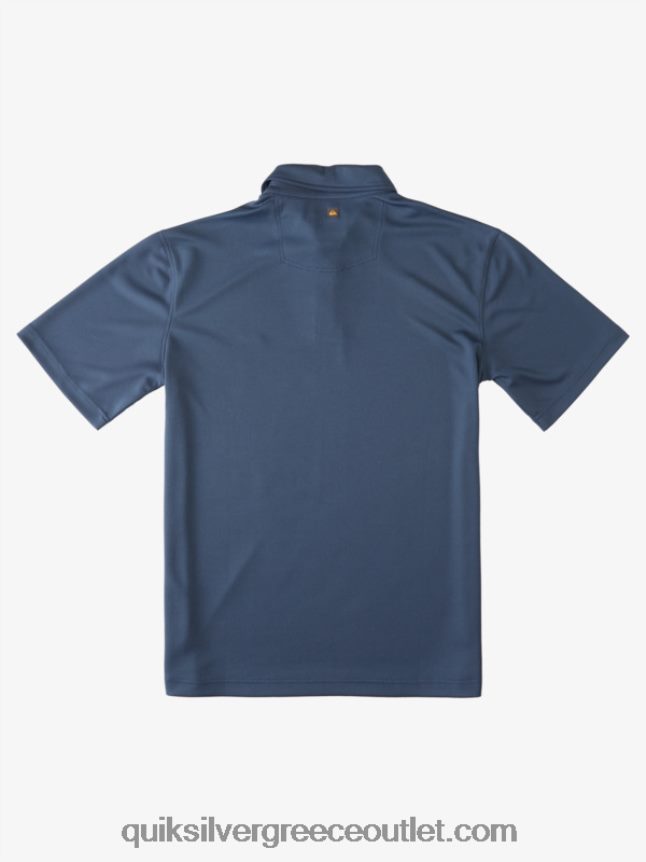 waterman κοντομάνικο πόλο μπλουζάκι Quiksilver άνδρες 66LP8496 μεσάνυχτα ναυτικό