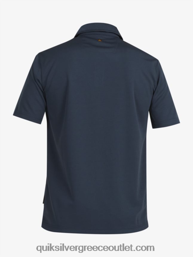 waterman κοντομάνικο πόλο μπλουζάκι Quiksilver άνδρες 66LP8496 μεσάνυχτα ναυτικό