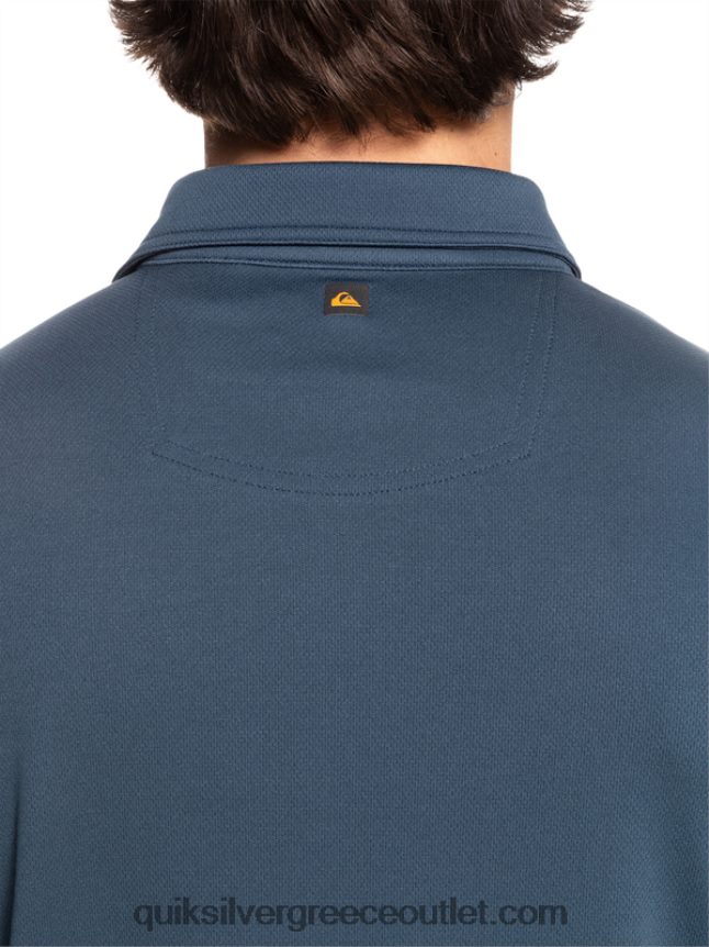 waterman κοντομάνικο πόλο μπλουζάκι Quiksilver άνδρες 66LP8496 μεσάνυχτα ναυτικό