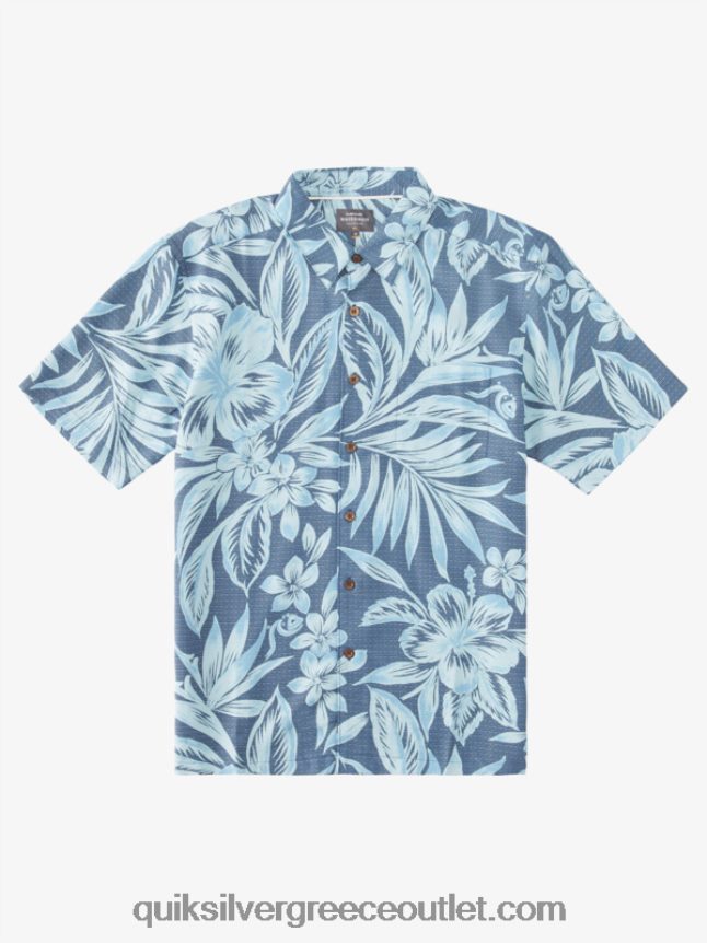 κοντομάνικο πουκάμισο waterman brunch time Quiksilver άνδρες 66LP841335 σημαία μπλε brunch ημέρες