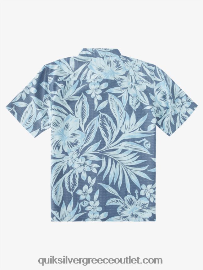 κοντομάνικο πουκάμισο waterman brunch time Quiksilver άνδρες 66LP841335 σημαία μπλε brunch ημέρες