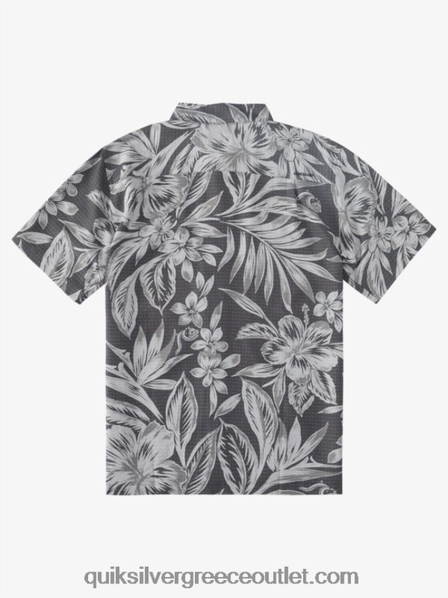 κοντομάνικο πουκάμισο waterman brunch time Quiksilver άνδρες 66LP841336 μαύρες μέρες brunch
