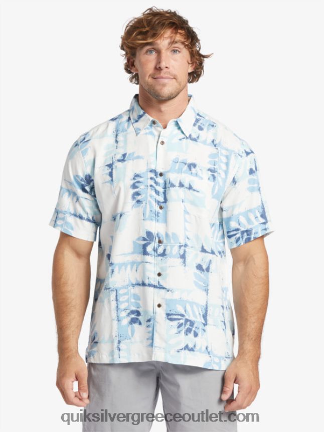 τεχνικό κοντομάνικο πουκάμισο waterman canoes reef Quiksilver άνδρες 66LP84399 σούρουπο μπλε ύφαλος κανό w