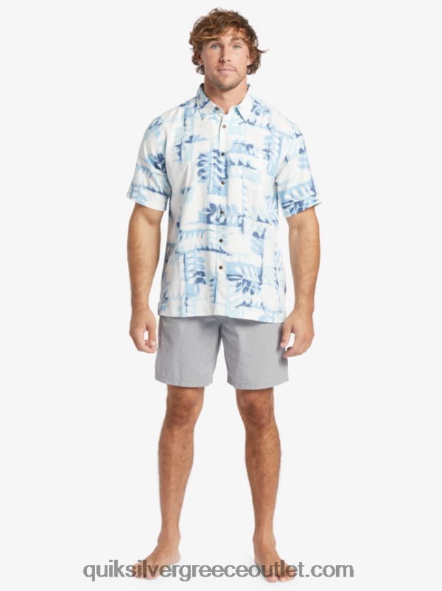 τεχνικό κοντομάνικο πουκάμισο waterman canoes reef Quiksilver άνδρες 66LP84399 σούρουπο μπλε ύφαλος κανό w
