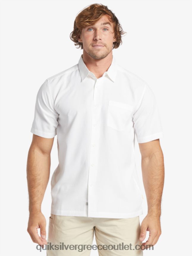 πουκάμισο waterman centinela premium αντιρυτιδικό Quiksilver άνδρες 66LP841300 λευκή centinella