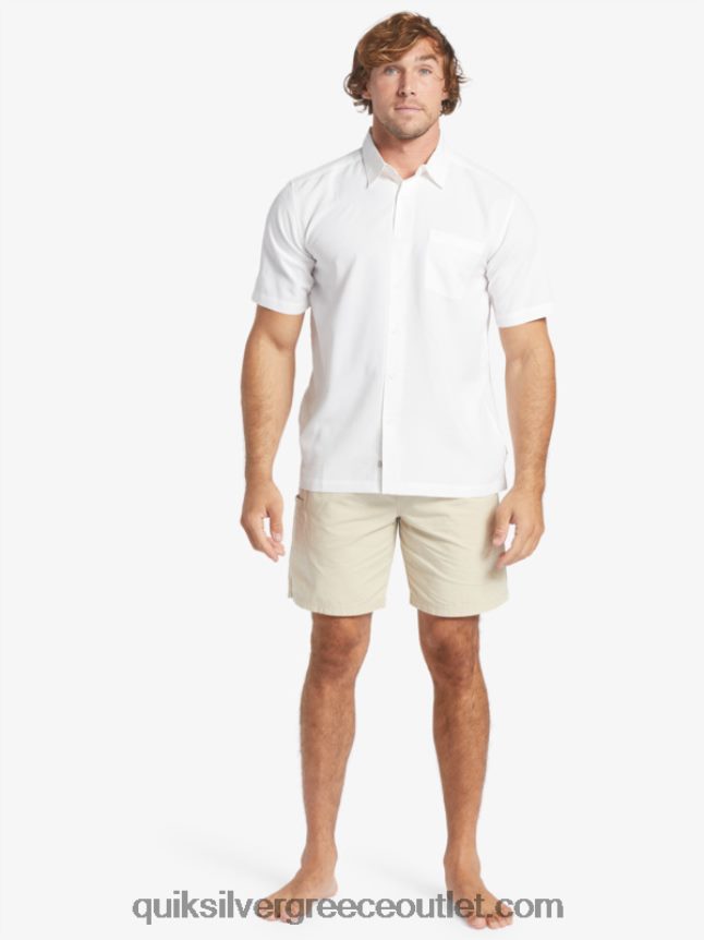 πουκάμισο waterman centinela premium αντιρυτιδικό Quiksilver άνδρες 66LP841300 λευκή centinella