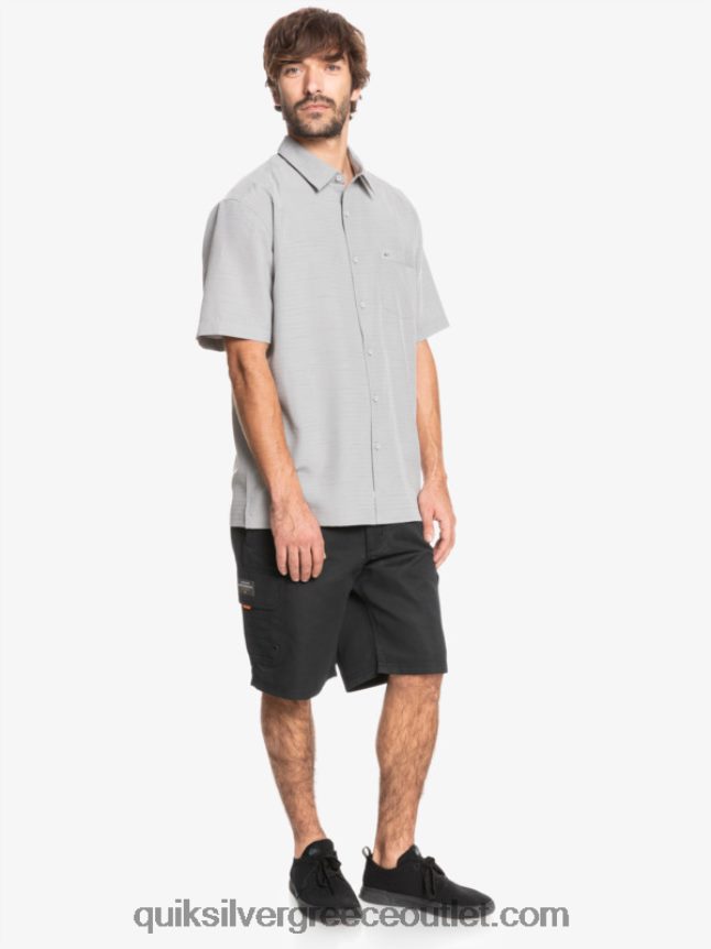 πουκάμισο waterman centinela premium αντιρυτιδικό Quiksilver άνδρες 66LP841301 πυριτόλιθο γκρι centinella