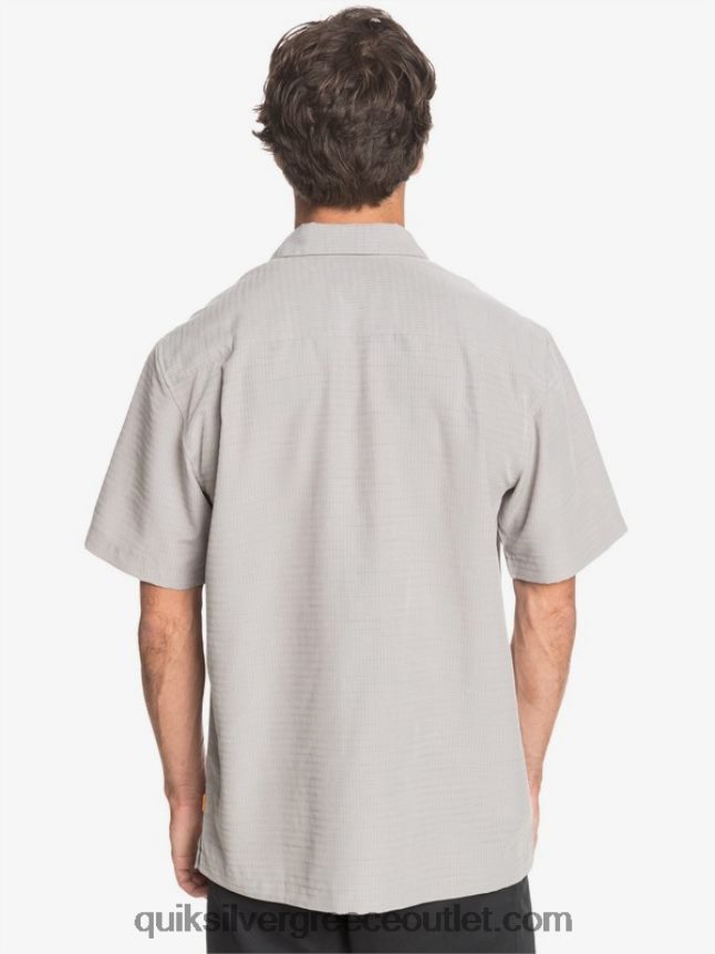 πουκάμισο waterman centinela premium αντιρυτιδικό Quiksilver άνδρες 66LP841301 πυριτόλιθο γκρι centinella