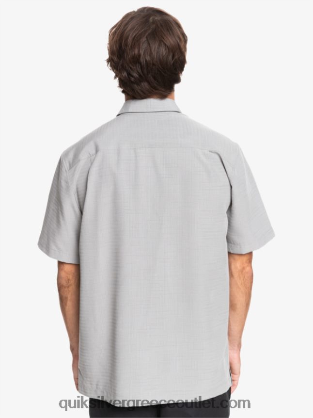 πουκάμισο waterman centinela premium αντιρυτιδικό Quiksilver άνδρες 66LP841301 πυριτόλιθο γκρι centinella