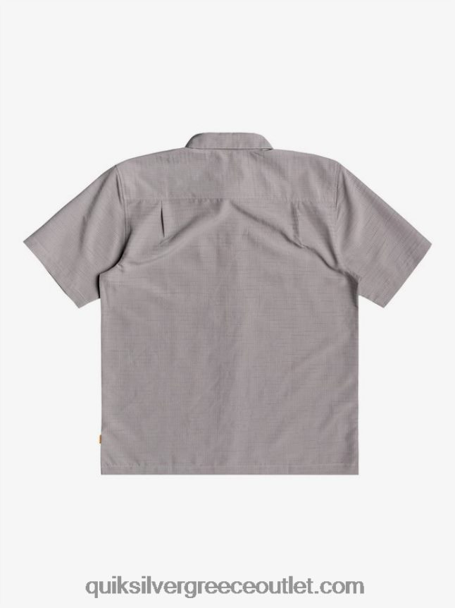 πουκάμισο waterman centinela premium αντιρυτιδικό Quiksilver άνδρες 66LP841301 πυριτόλιθο γκρι centinella