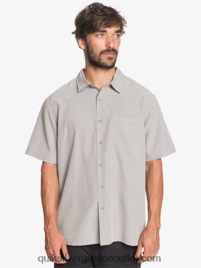 πουκάμισο waterman centinela premium αντιρυτιδικό Quiksilver άνδρες 66LP841301 πυριτόλιθο γκρι centinella