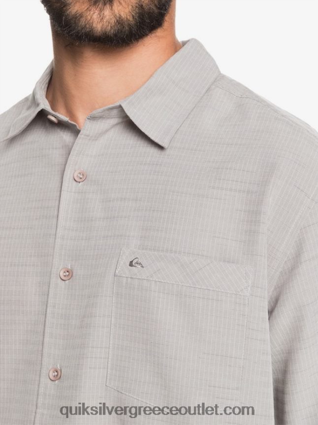 πουκάμισο waterman centinela premium αντιρυτιδικό Quiksilver άνδρες 66LP841301 πυριτόλιθο γκρι centinella