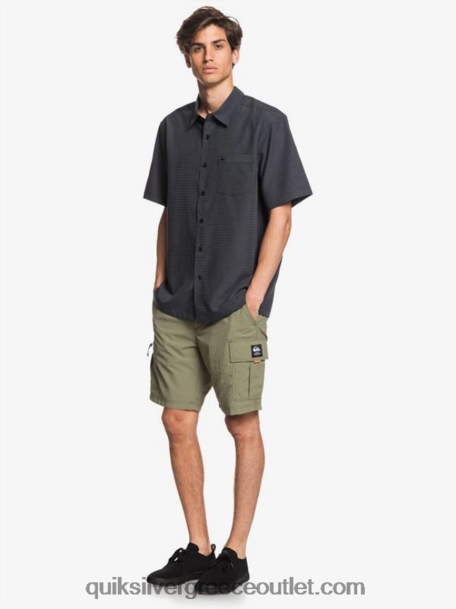 πουκάμισο waterman centinela premium αντιρυτιδικό Quiksilver άνδρες 66LP841303 μαύρη centinella