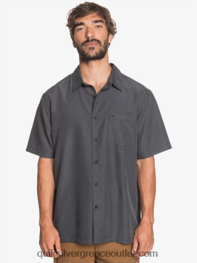 πουκάμισο waterman centinela premium αντιρυτιδικό Quiksilver άνδρες 66LP841303 μαύρη centinella