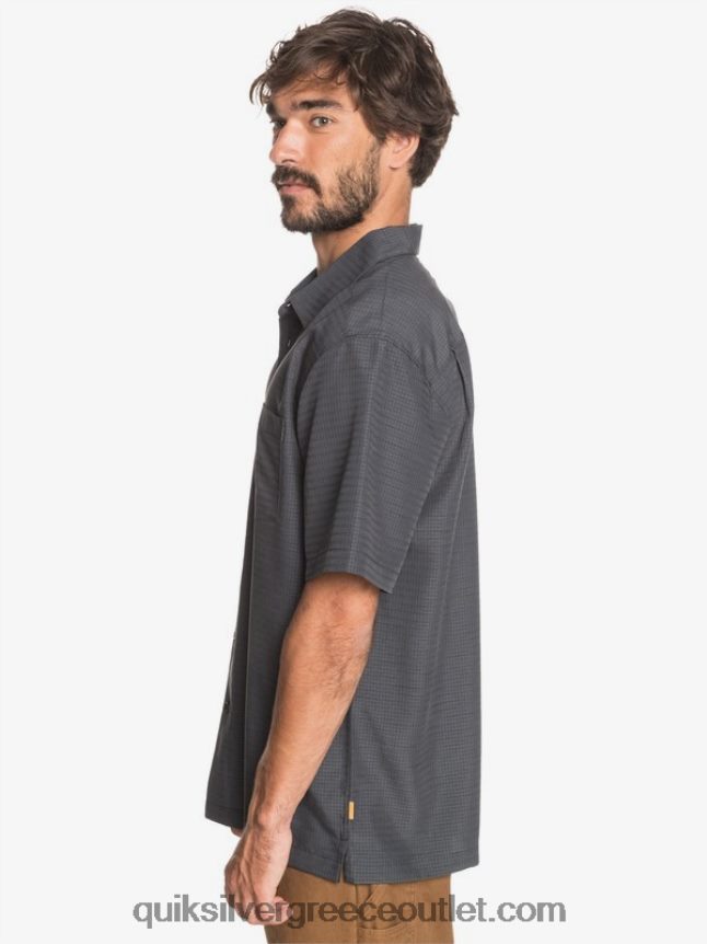 πουκάμισο waterman centinela premium αντιρυτιδικό Quiksilver άνδρες 66LP841303 μαύρη centinella