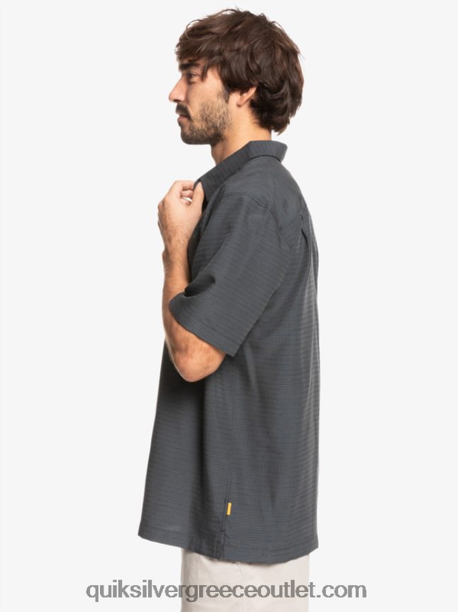 πουκάμισο waterman centinela premium αντιρυτιδικό Quiksilver άνδρες 66LP841303 μαύρη centinella