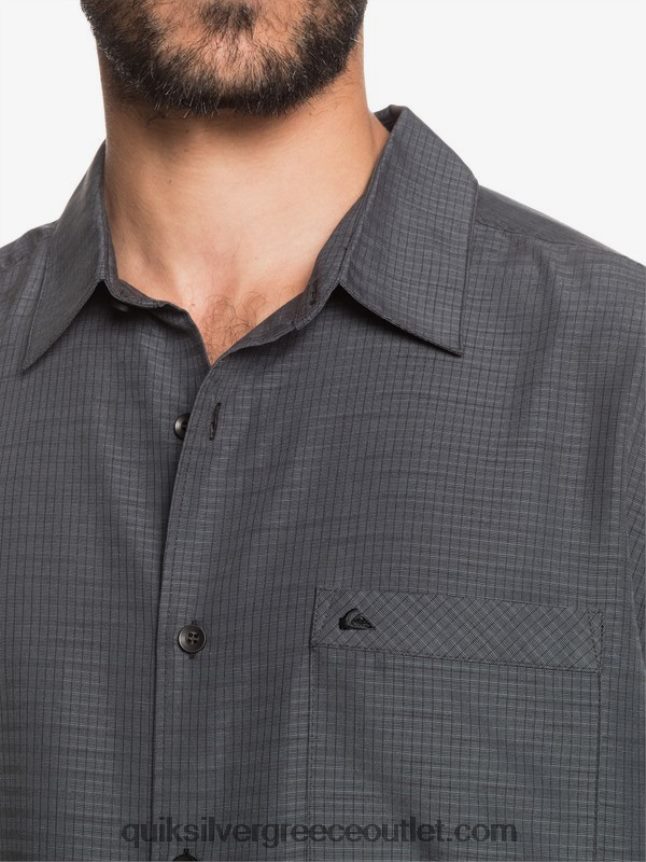 πουκάμισο waterman centinela premium αντιρυτιδικό Quiksilver άνδρες 66LP841303 μαύρη centinella