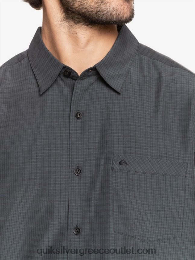 πουκάμισο waterman centinela premium αντιρυτιδικό Quiksilver άνδρες 66LP841303 μαύρη centinella