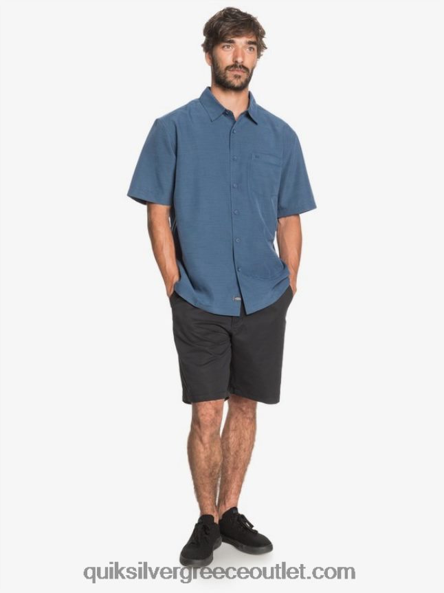 πουκάμισο waterman centinela premium αντιρυτιδικό Quiksilver άνδρες 66LP841304 μεσάνυχτα ναυτικό centinella