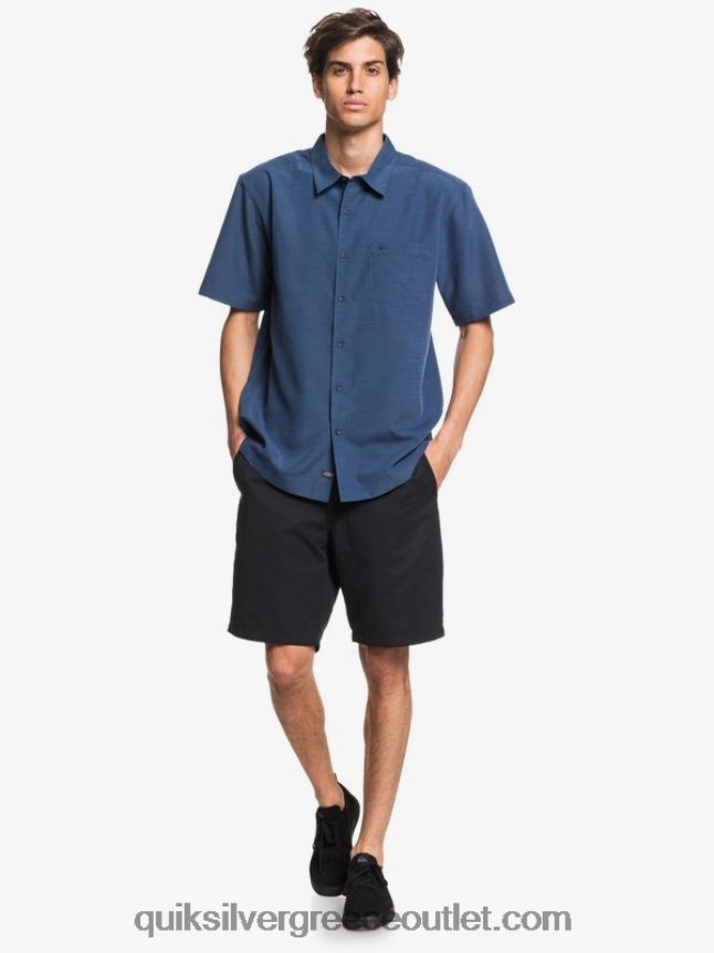 πουκάμισο waterman centinela premium αντιρυτιδικό Quiksilver άνδρες 66LP841304 μεσάνυχτα ναυτικό centinella